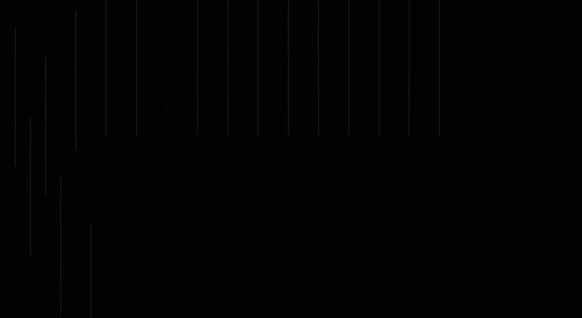 Abstract digital data stream background, with glowing blue, matrix animation