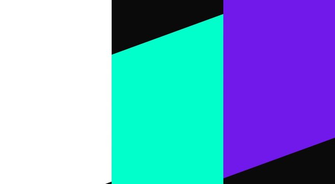 Abstract geometric motion background, with cyan and, purple color animation