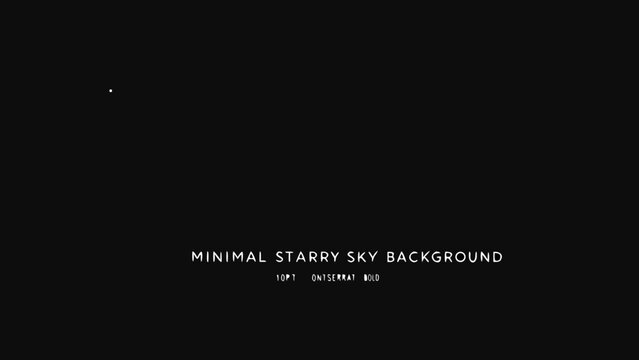 Minimal starry night sky with scattered white stars and dark black background high quality professional