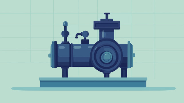 Stylized pixel art illustration of a vintage steam engine on a platform