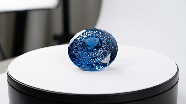 jewelry box on blue background