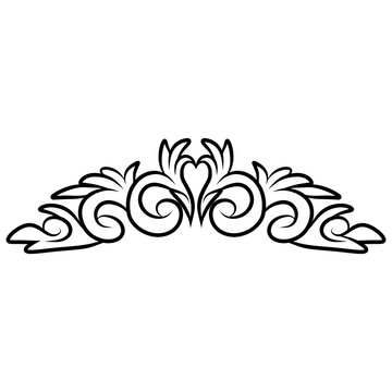 abstract floral frame border background