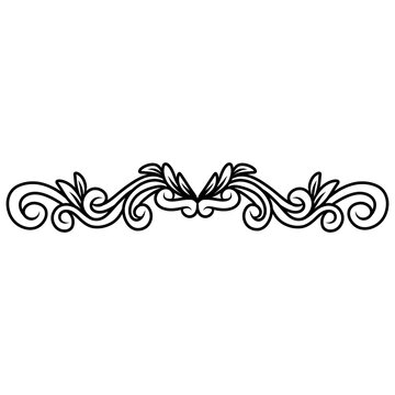 vintage floral frame border