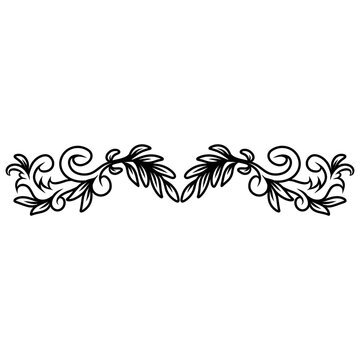 abstract leaf floral for frame background