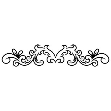 abstract floral for border frame