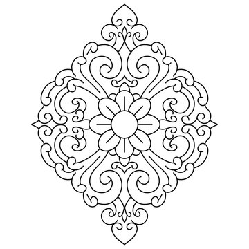 floral ornament vector 