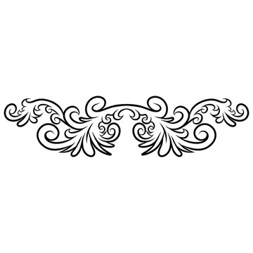abstract floral border frame