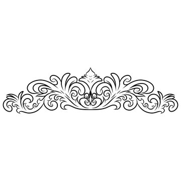 abstract floral frame border