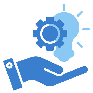 Idea Dual Tone Glyph Icon