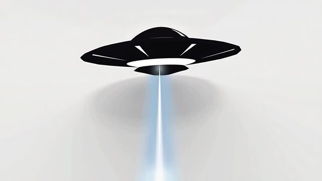 cool ufo video with silhouette style