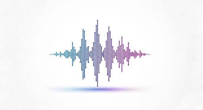 Sound Wave Equalizer Graphic Design Element.