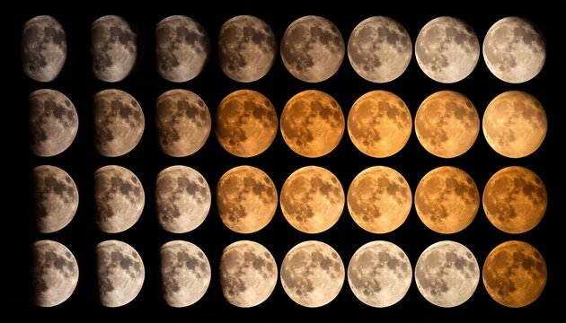 Lunar Phases - A Comprehensive View of the Moons Cycle.