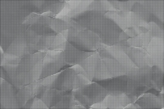 Crumpled paper texture with a seamless transparent background effect