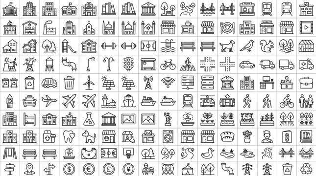 Collection of ancient Chinese calligraphy symbols and characters.