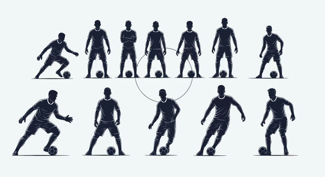 Silhouette of a Basketball Player in Action.