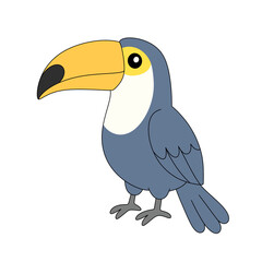 Naklejka premium Toucan Bird Illustration