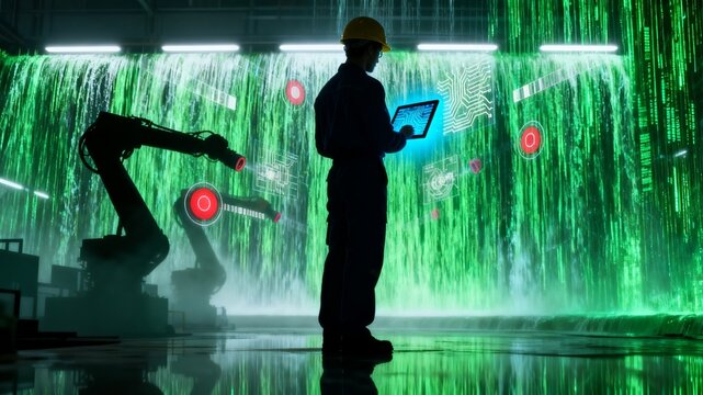 Industrial intelligence and robot collaborative operation site