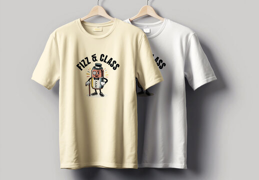 Fizz & Class T Shirt Design Layout