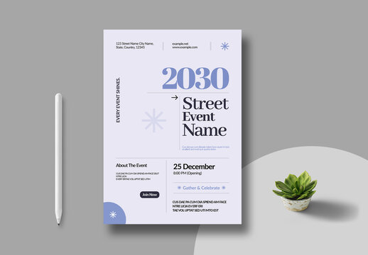 Event Poster Template Layout