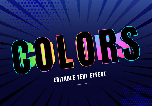 Color Full Text Effect