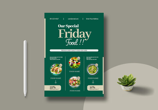 Food Poster Template Layout