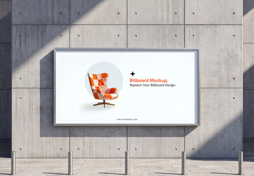 Urban Wall Billboard Mockup Template