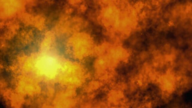 Dynamic 4K Abstract Fire Sparks and Smoke: Mystic Blazing Inferno Heat Waves Motion