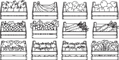 Black and white minimalist line art patterns of wildlife animals Vector © Nur