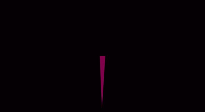 Abstract purple triangle rotating motion on animation black background