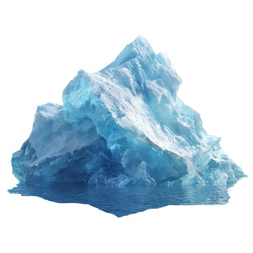 Iceberg on Transparent Background for Professional Designs