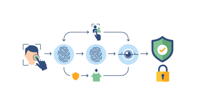 Digital biometric security system with facial and fingerprint recognition