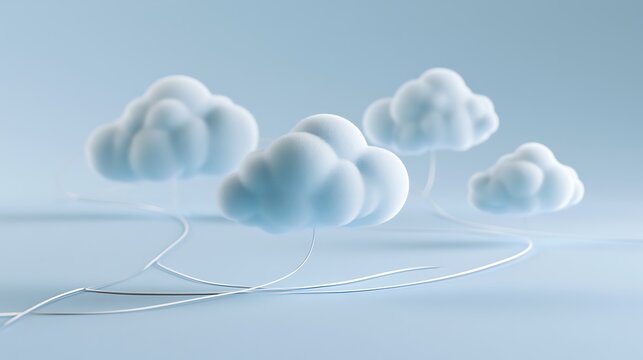 multiple distributed cloud nodes connected seamlessly, distributed cloud concept,