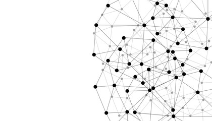Abstract technology dot and line connection digital hi tech design concept background. Space for text. Vector illustration © Rayhan