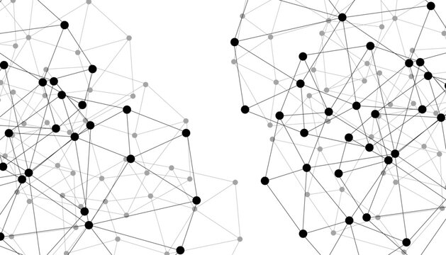Abstract technology dot and line connection digital hi tech design concept background. Space for text. Vector illustration