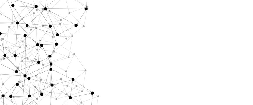 Abstract technology dot and line connection digital hi tech design concept background. Space for text. Vector illustration