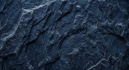 Naklejka premium Detailed Textured Dark Slate Rock Surface Background