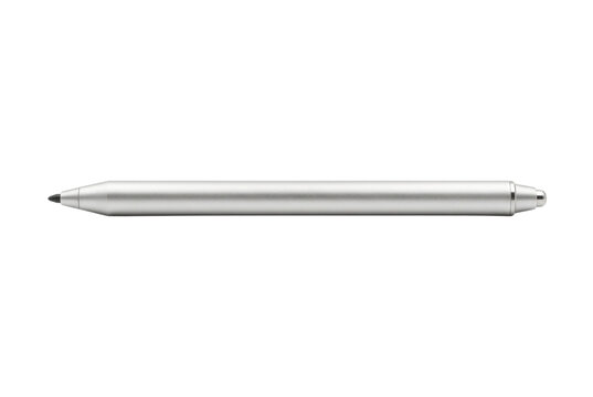 Sleek silver digital stylus pen for tablets