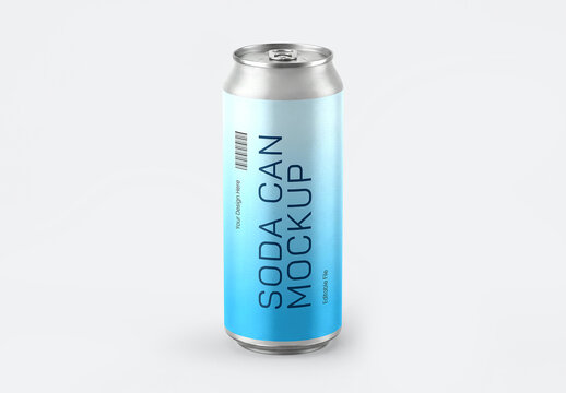 Energy Drink Soda Can Mockup