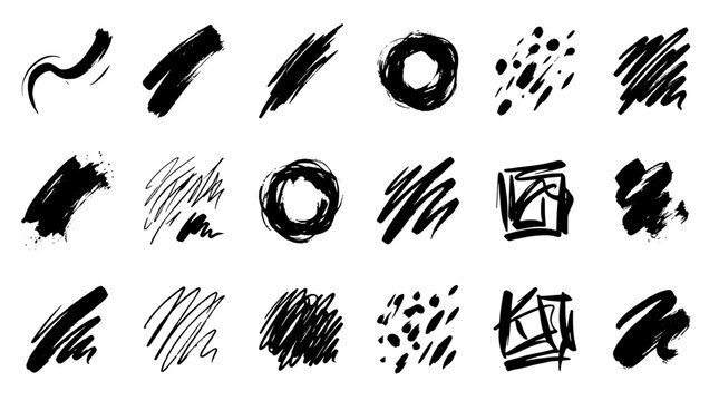 Knife tactical combat with double-edged blade and grunge stroke marks for action game graphics featuring weapon icon, ink texture, rough brush with
