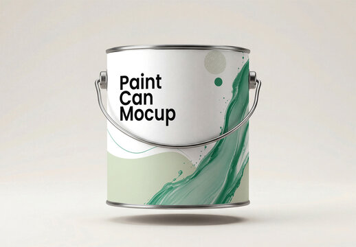 Paint Can Packaging Mockup