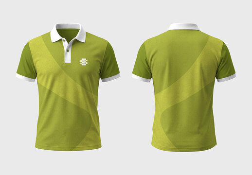 Modern Men Green Polo T Shirt Design