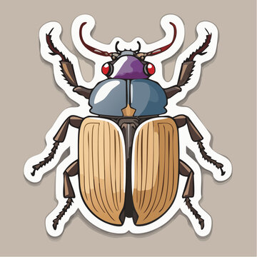 Illustration of a Scarab Beetle