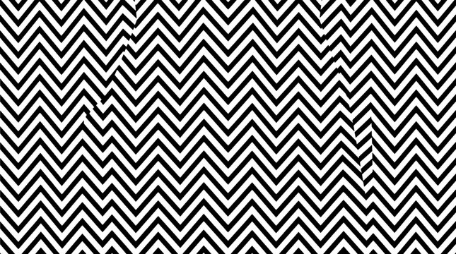 Arrows zigzag pattern seamless background with repeating chevron lines and high-contrast monochrome style