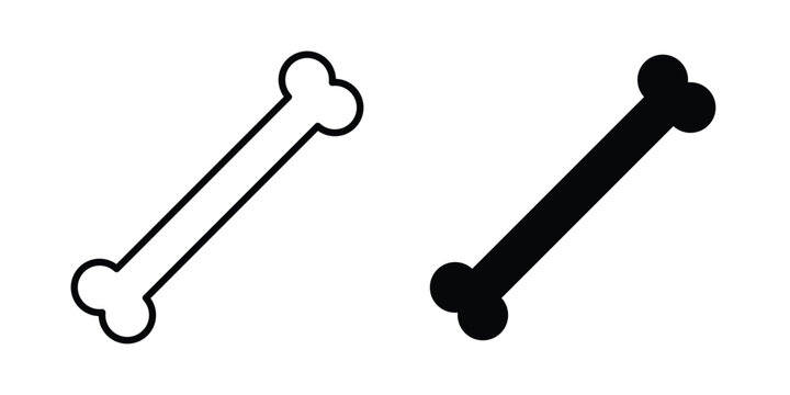 Bones icon on white background.