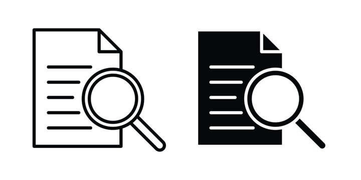 Case studies icon on white background.
