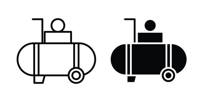 Compressor icon on white background.