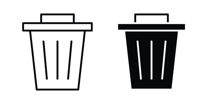 Delete icon on white background.