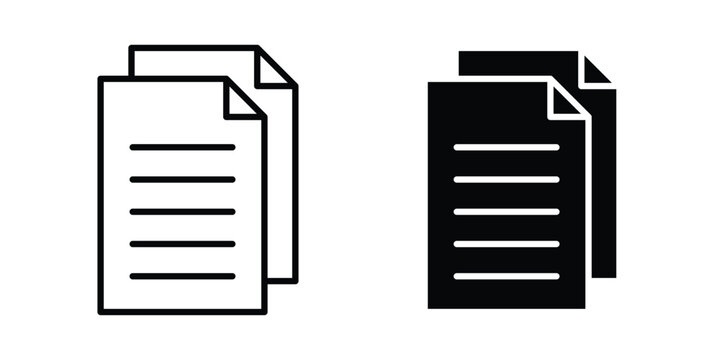Documents icon on white background.