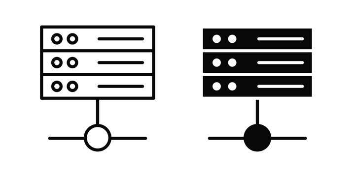 Hosting icon on white background.