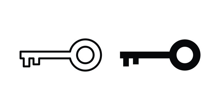 key icon on white background.